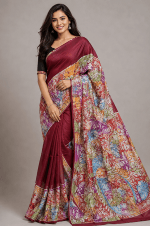 Latest Silk Batik Saree