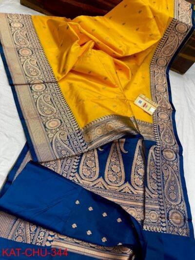 Pure Banarasi Katan Silk Wedding Saree