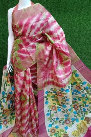 Tussar Silk Shibori Saree