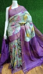 Tussar Digital Print Saree Online