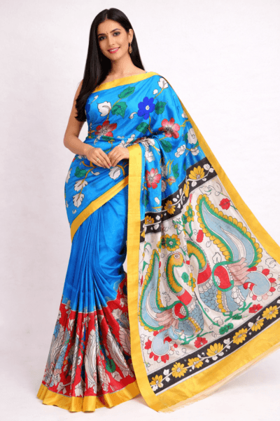 HandPainted Kalamkari Silk Saree