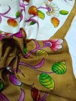 Pure Pattu Sarees With Kalamkari Print