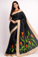 Pastel Floral Silk Pattu Saree