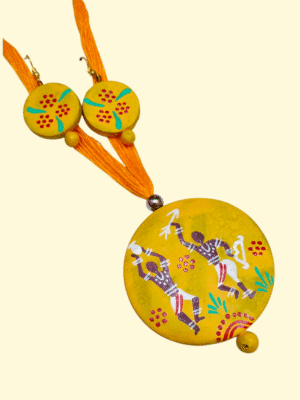 Hand Painted Terracotta Jewellery Set