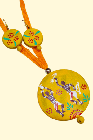 Hand Painted Terracotta Jewellery Set