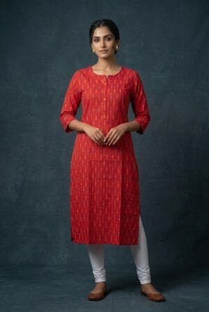 Pure Ikkath Cotton Kurti