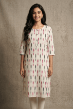 Pure Cotton Ikat Kurti