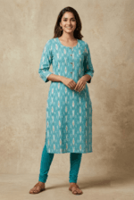Handwoven Ikat Cotton Kurti