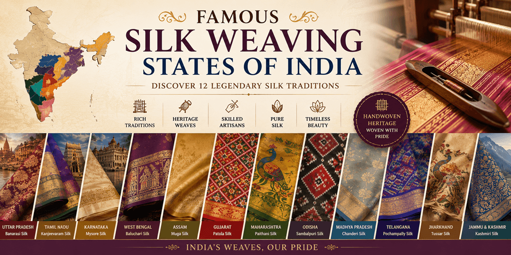 Famous Silk Weaving States of India