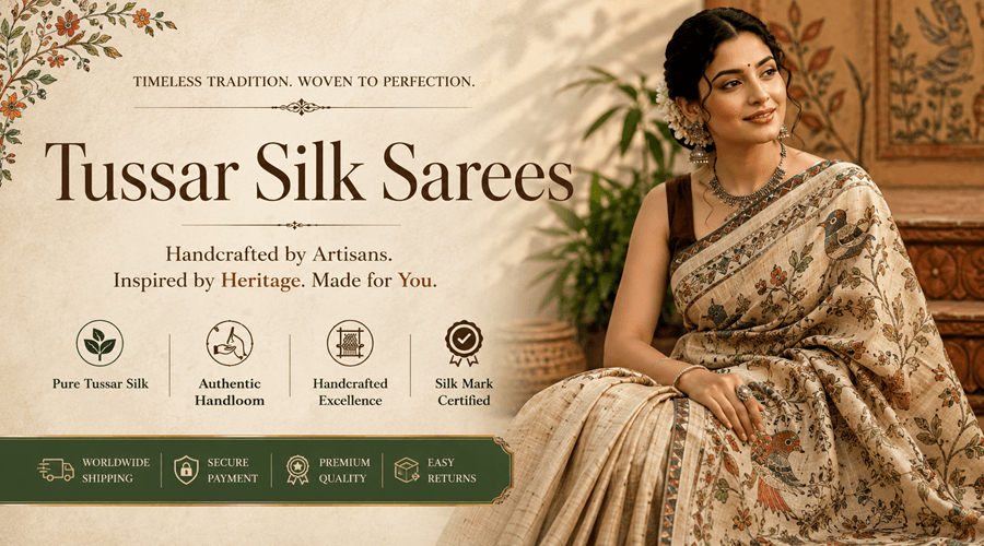 Tussar Silk Saree