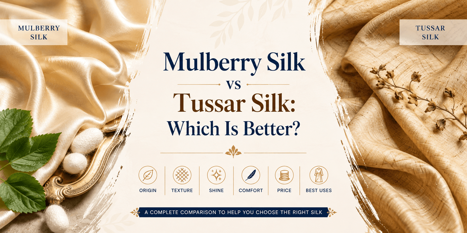 Mulberry Silk vs Tussar Silk: Which Is Better? A Complete Comparison